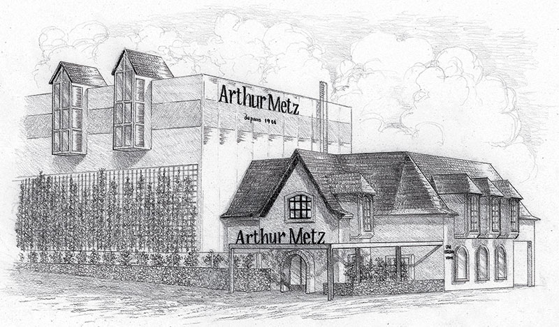 Arthur Metz crayonné